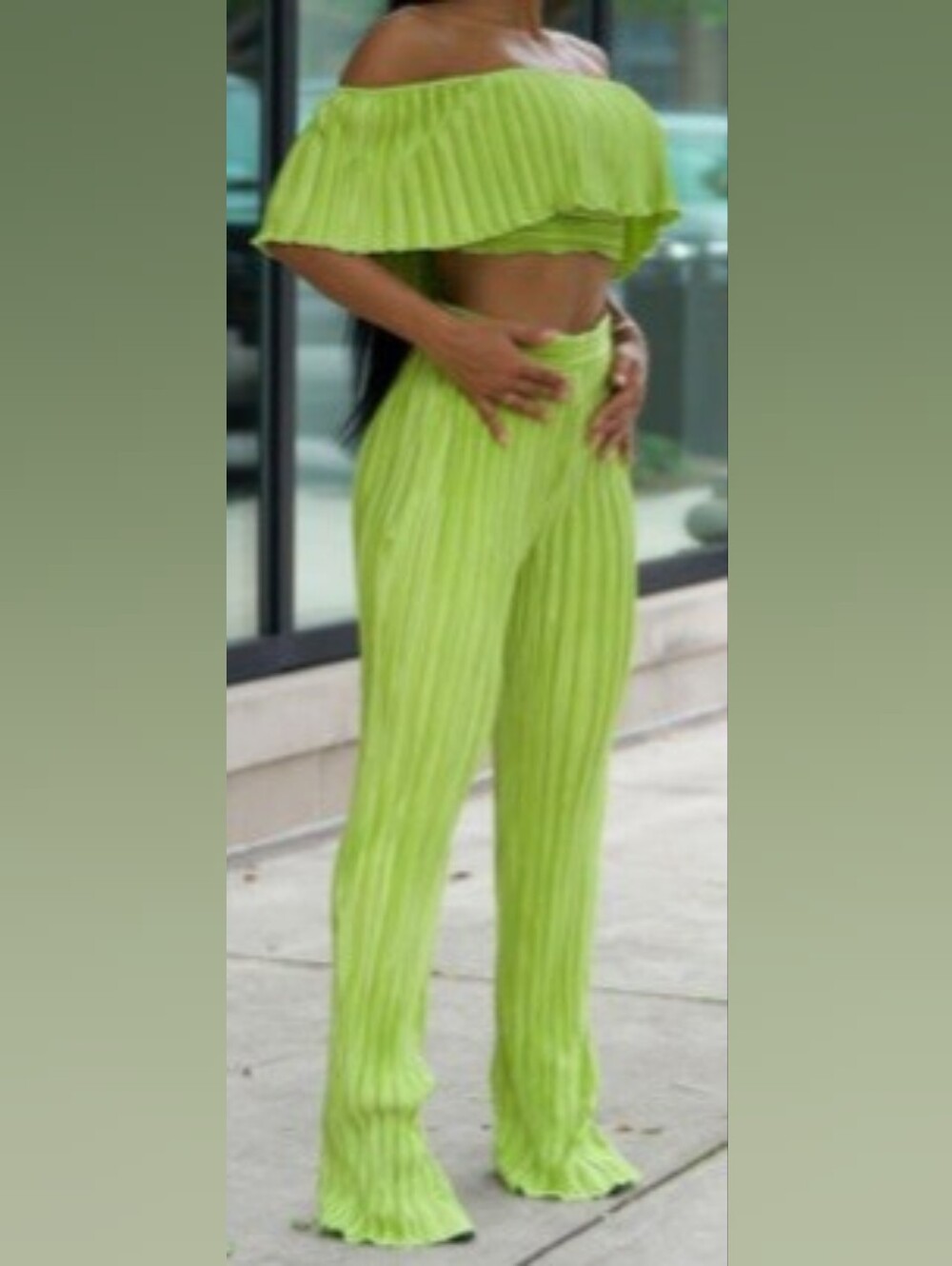 Have Mercu Plisse Pant Set